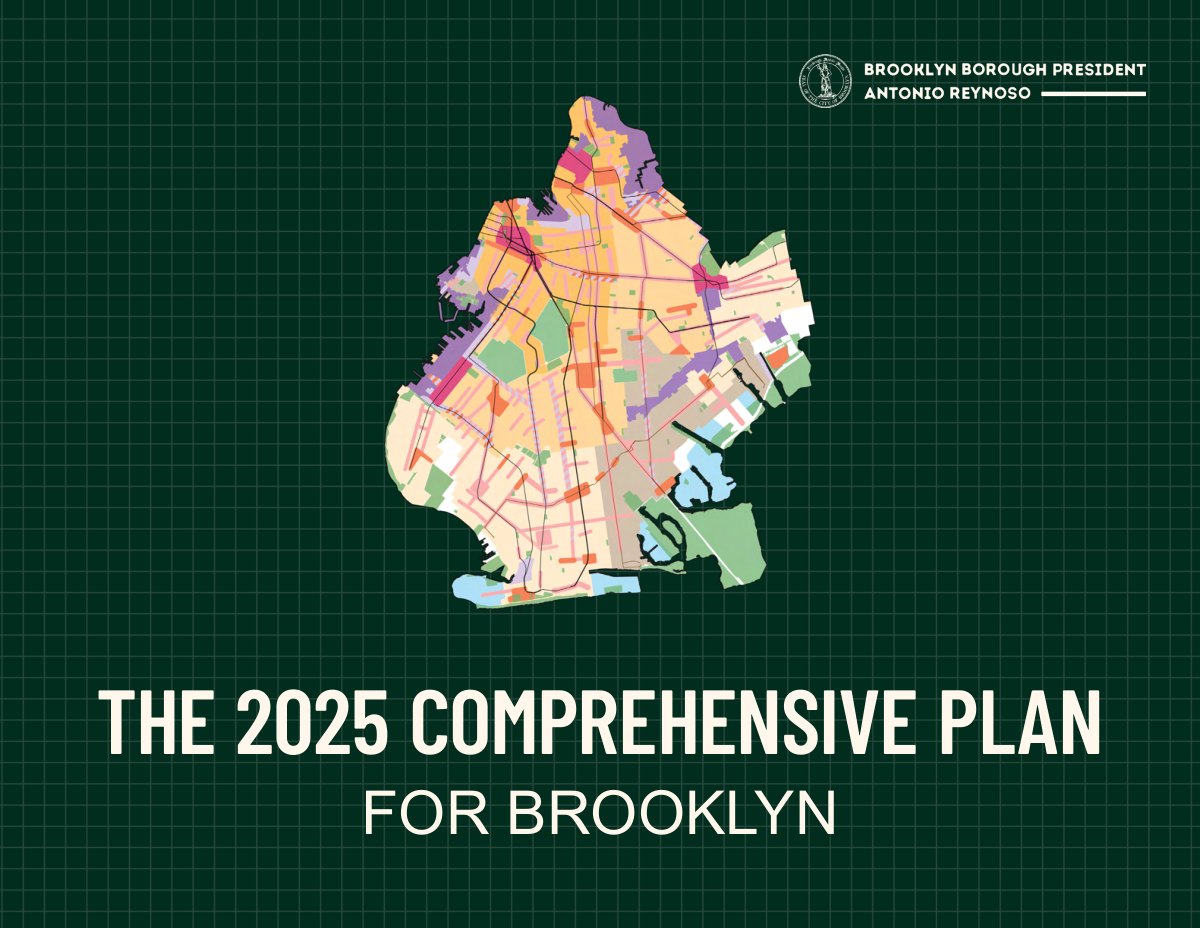 Cover: The 2025 Comprehensive Plan for Brooklyn, Brooklyn Borough President Antonio Reynoso