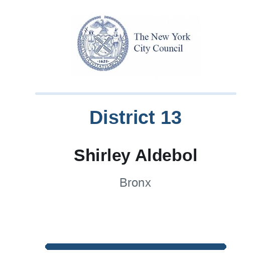 Council Member Shirley Aldebol, District 13