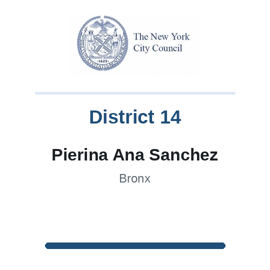 Council Member Pierina Ana Sanchez, District 14