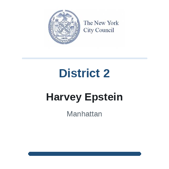 Council Member Harvey D. Epstein, District 2