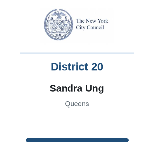 Council Member Sandra Ung, District 20