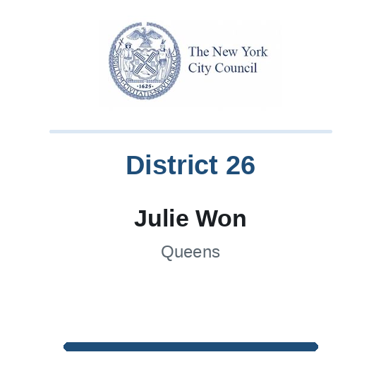 Council Member Julie Won, District 26