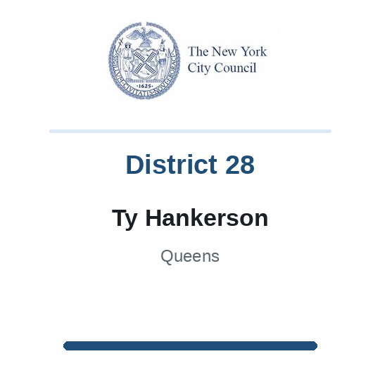 Council Member Ty Hankerson, District 28