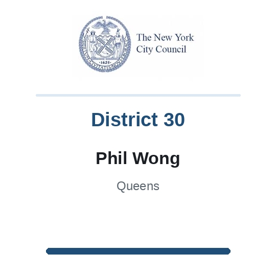 Council Member Phil Wong, District 30