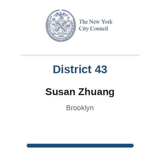 Council Member Susan Zhuang, District 43