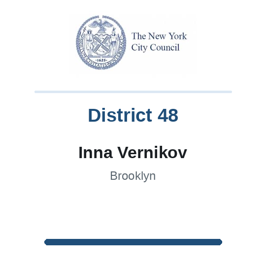 Council Member Inna Vernikov, District 48