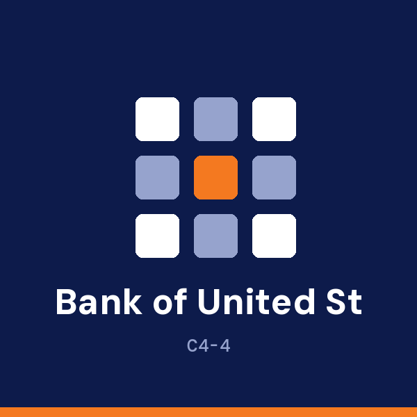 Bank of United States address card