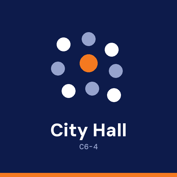 City Hall address card