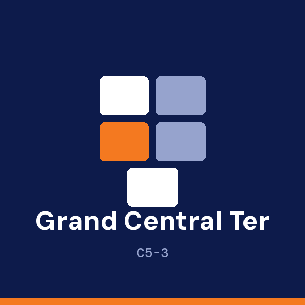 Grand Central Terminal address card