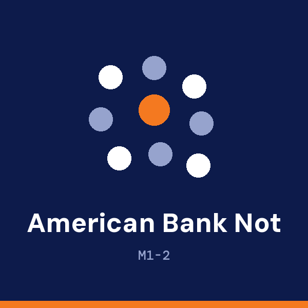 The American Bank Note Plant address card