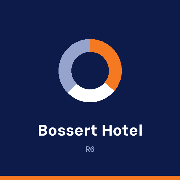 The Bossert Hotel address card