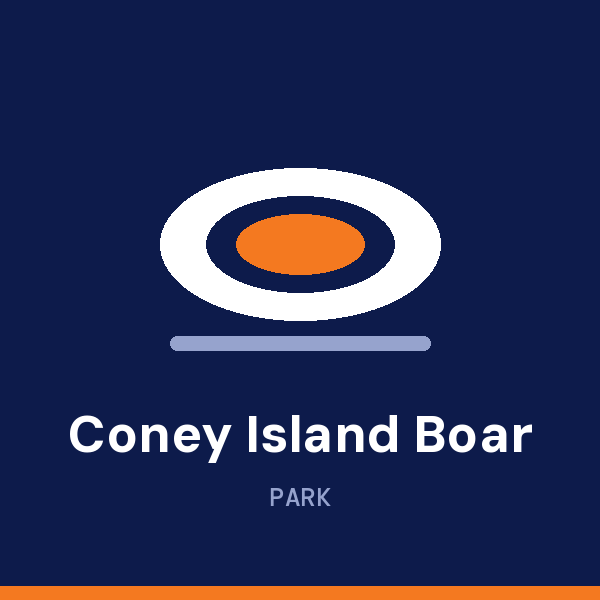 The Coney Island Boardwalk address card