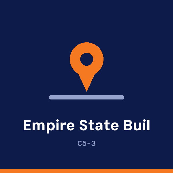 The Empire State Building address card