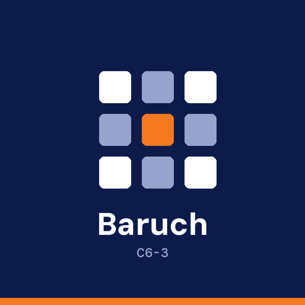 Baruch College address card