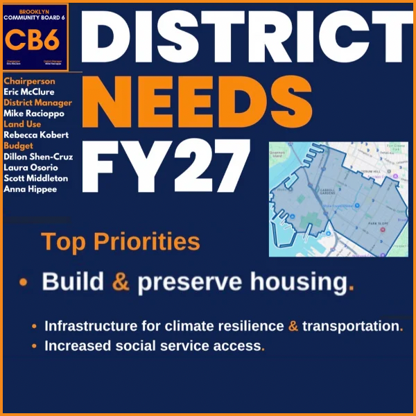 CB6 District Needs FY27