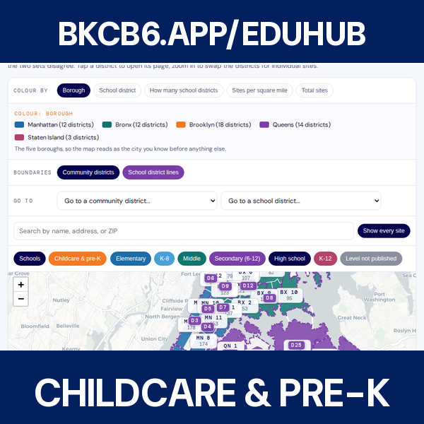 Day care, pre-K and 3-K