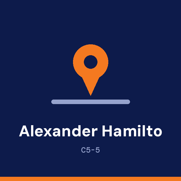 Alexander Hamilton U.S. Custom House address card