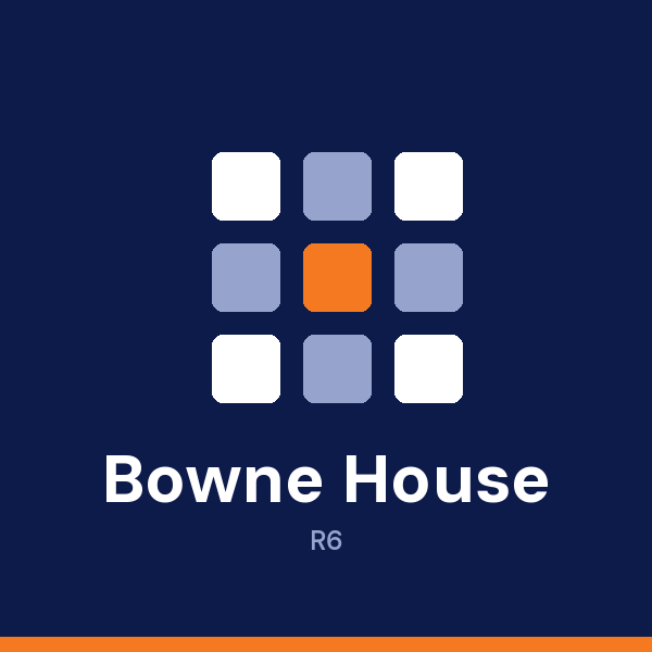 Bowne House address card
