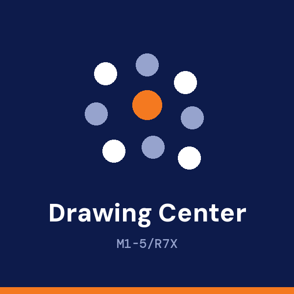 Drawing Center address card