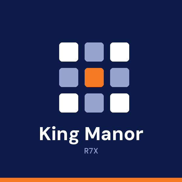 King Manor Museum address card