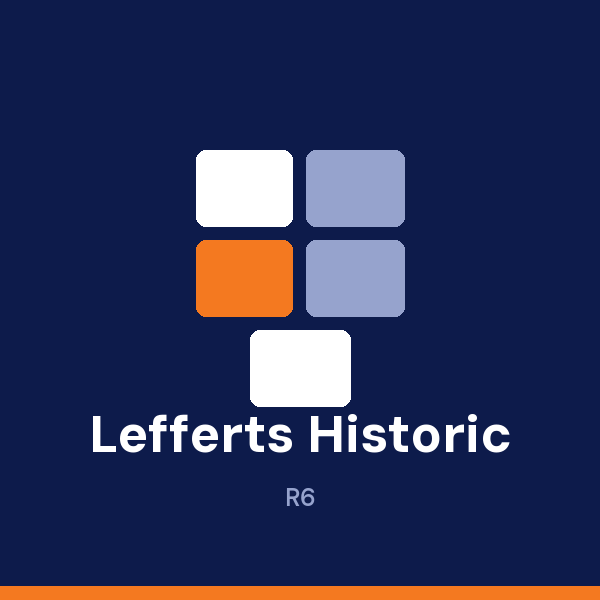 Lefferts Historic House address card