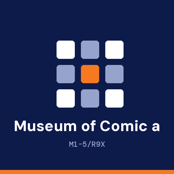 Museum of Comic and Cartoon Art (MoCCA) address card