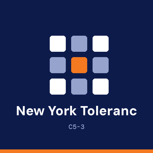 New York Tolerance Center address card