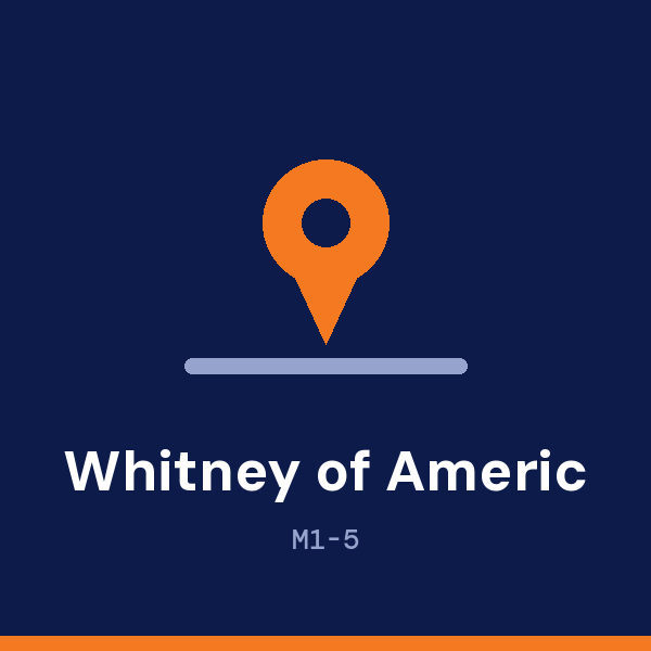 Whitney Museum of American Art address card