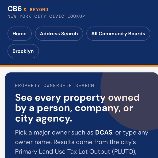 Property ownership search