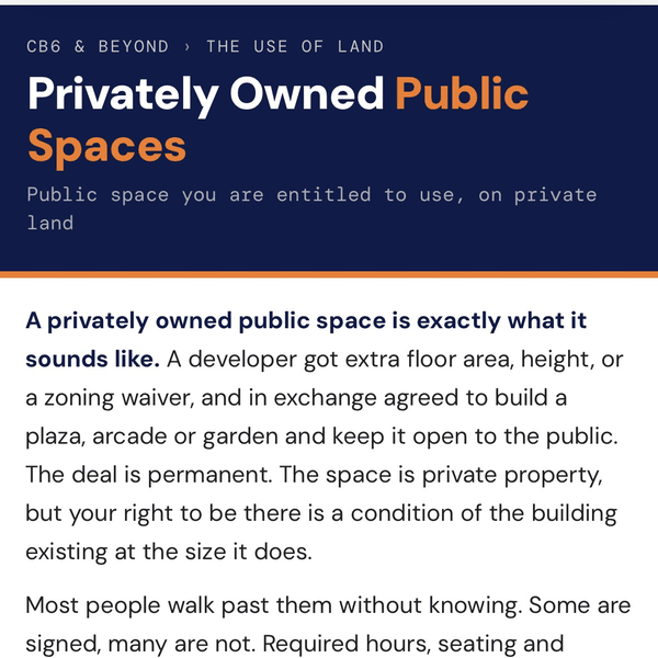 Privately owned public spaces
