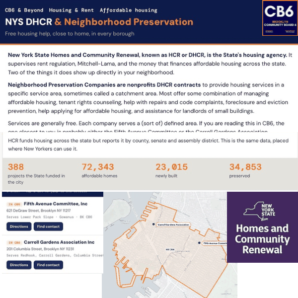 NYS DHCR and Neighborhood Preservation