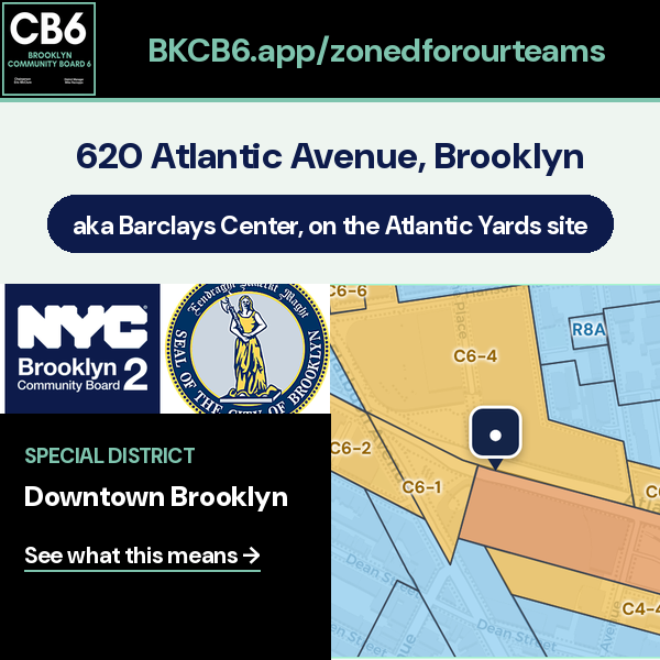 Barclays Center address card