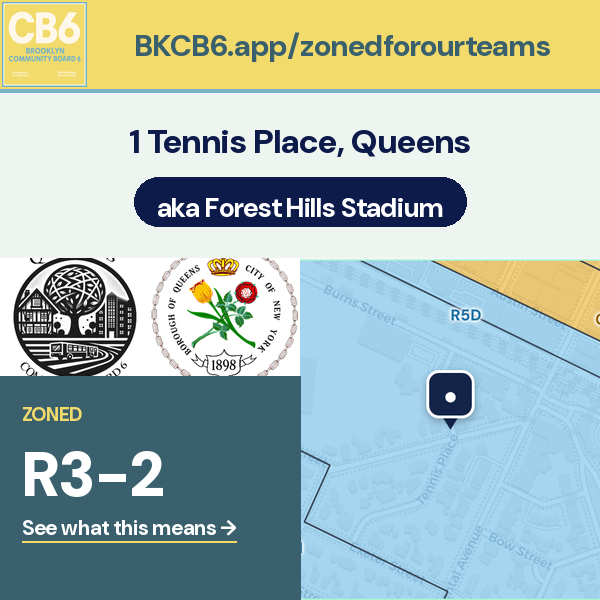 Forest Hills Stadium address card