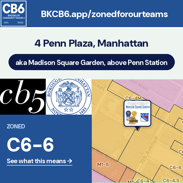 Madison Square Garden address card